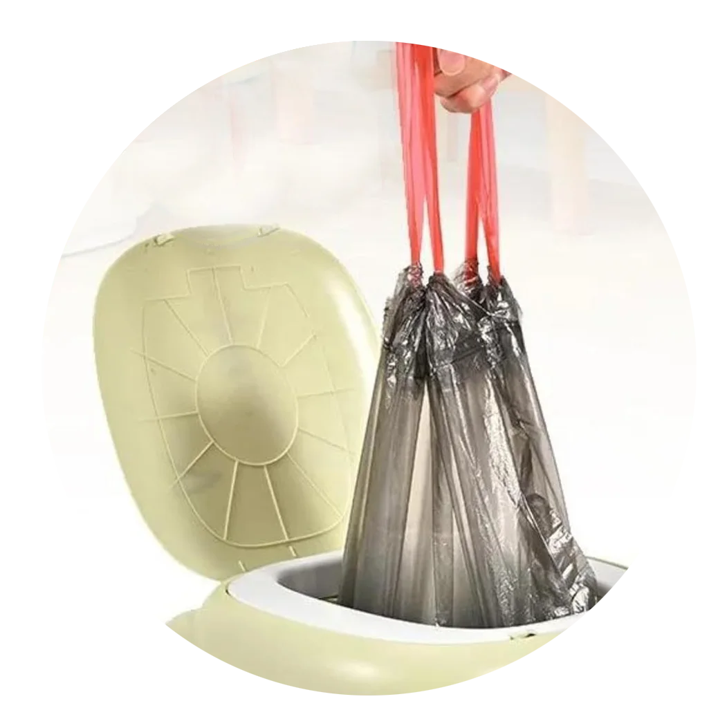 غلق الكيس ورميه